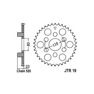 Řetězová rozeta JT 38 zubů, 520