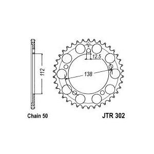Řetězová rozeta JT 43 zubů, 530