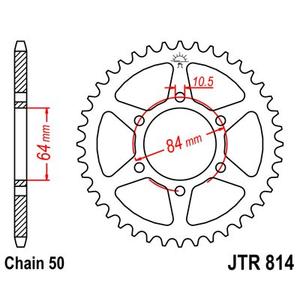 Řetězová rozeta JT 45 zubů, 530