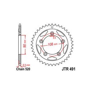 Řetězová rozeta JT 40 zubů, 520