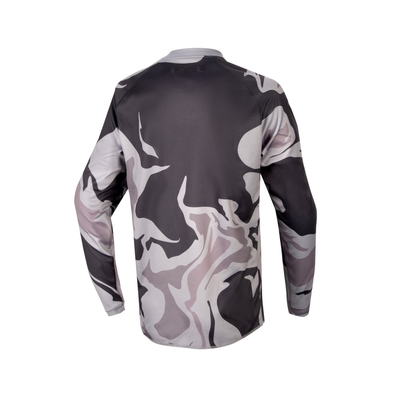 Maillot Motocross Infantil Alpinestars Racer Tactical 2024 gris camuflaje-fluo amarillo-negro
