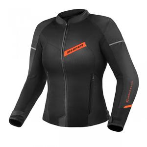 Chaqueta de moto para mujer Shima X-MESH 2.0 negro-rojo