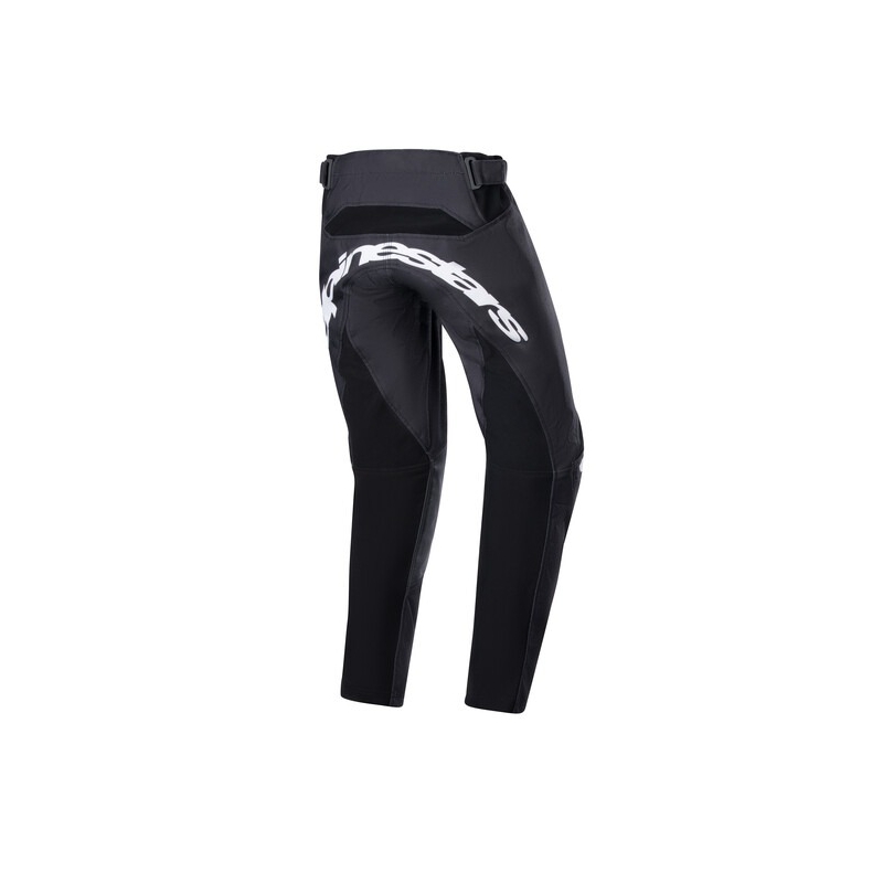 Pantalones de motocross para niños Alpinestars Racer Lucent en negro, blanco y rojo