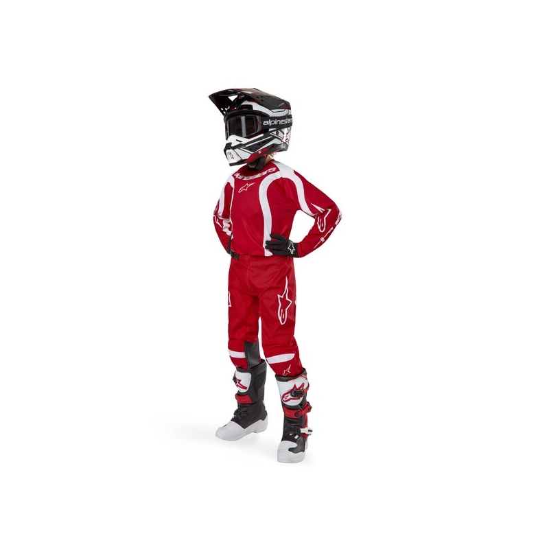 Alpinestars Racer Lurv 2024 Pantalones Motocross Niños Rojo y Blanco
