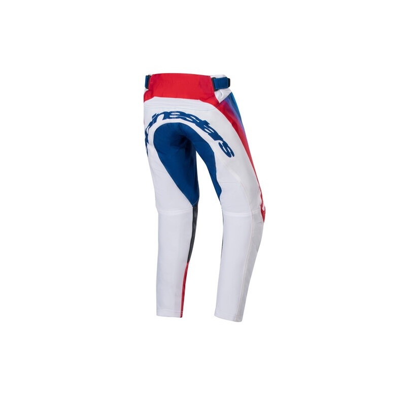 Pantalón Alpinestars Racer Pneuma 2024 Motocross Niño Blanco-Azul-Rojo