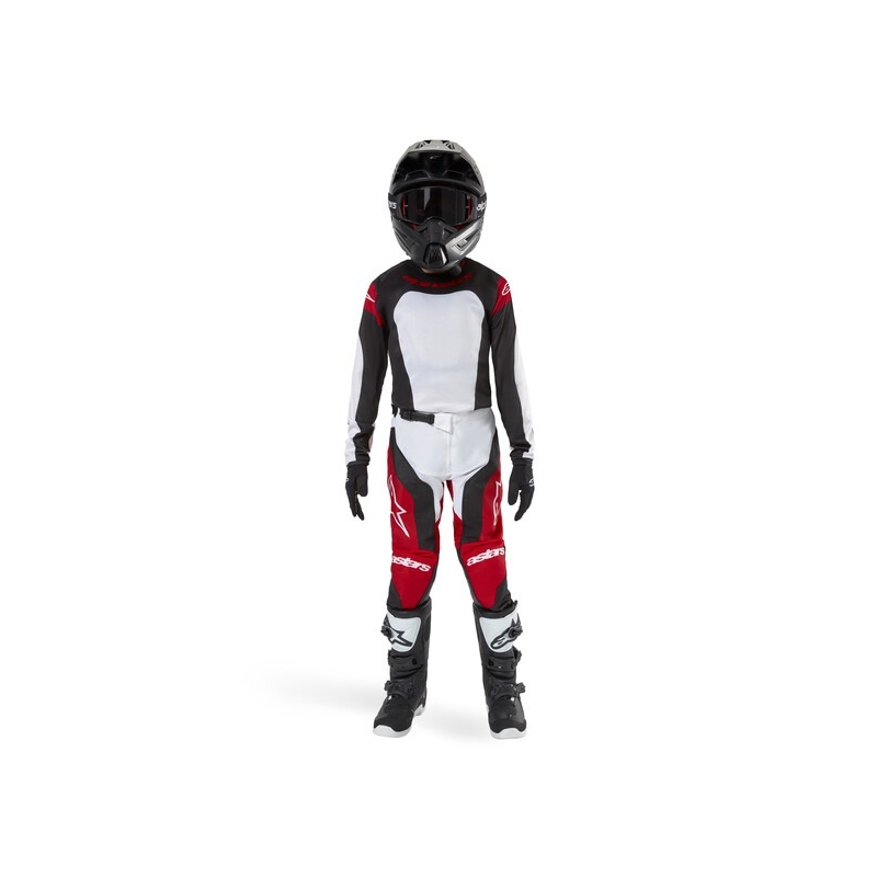 Pantalón Alpinestars Racer Ocuri 2024 Motocross Niño Rojo, Blanco y Negro