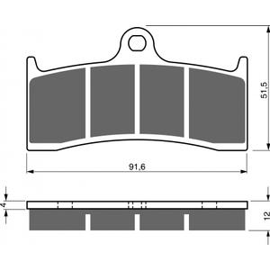 Brzdové destičky GOLDFREN GP6