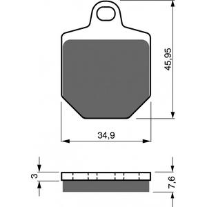 Brzdové destičky GOLDFREN GP6