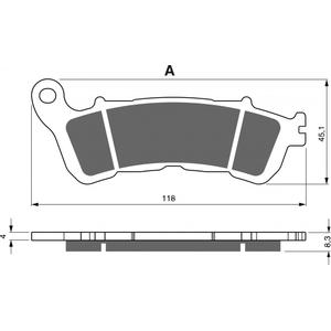 Brzdové destičky GOLDFREN GP6
