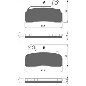 Brzdové destičky GOLDFREN GP6