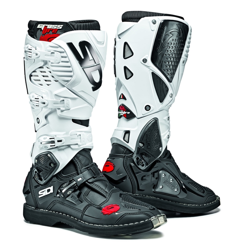 Botas de moto SIDI CROSSFIRE 3 blancas y negras