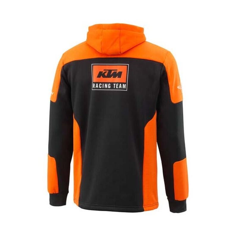 Sudadera con cremallera KTM Team negro-naranja