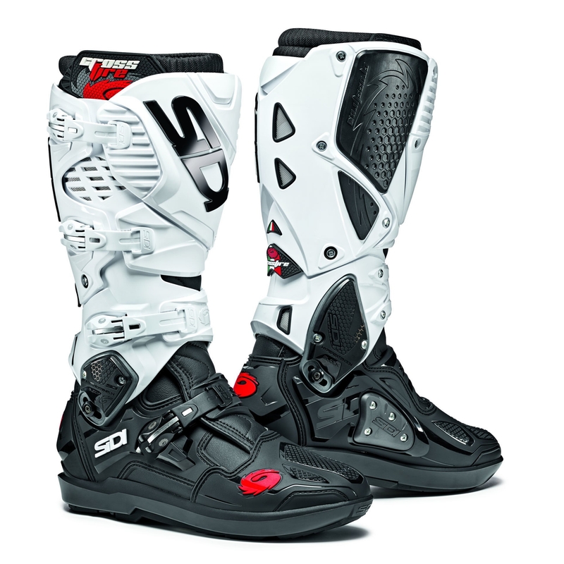 Botas de moto SIDI CROSSFIRE 3 SRS blancas y negras