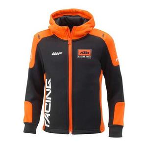 Sudadera con capucha infantil Team negro-naranja
