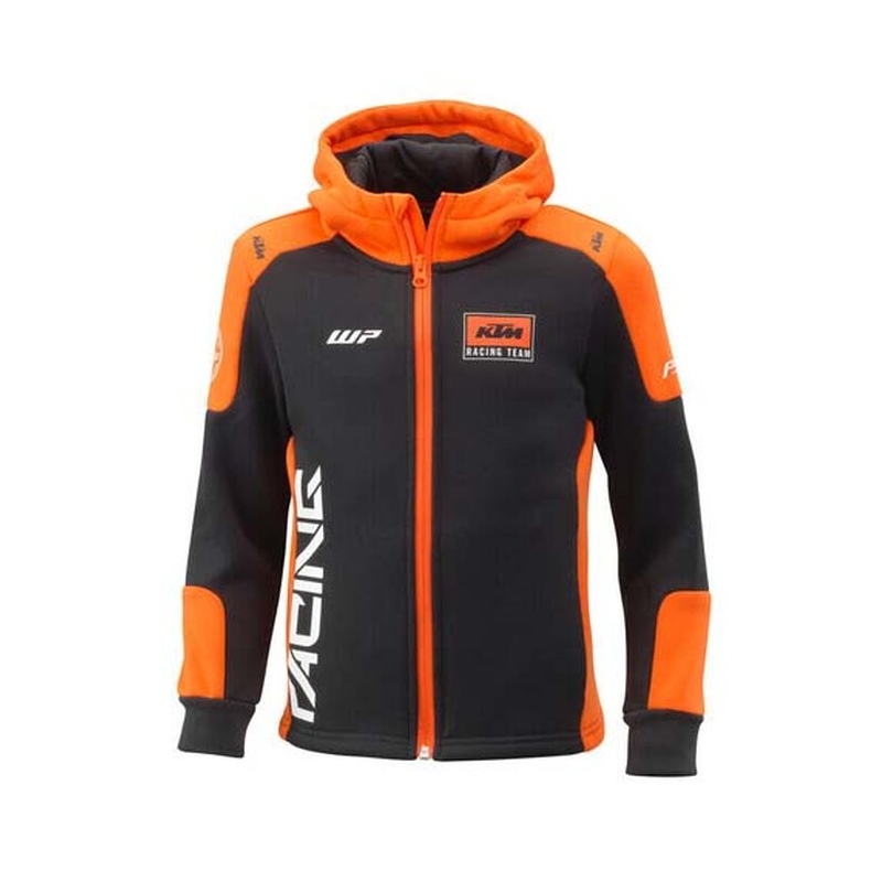 Sudadera con capucha infantil Team negro-naranja