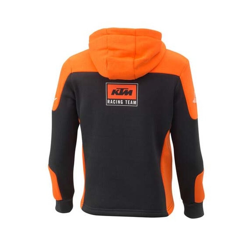 Sudadera con capucha infantil Team negro-naranja