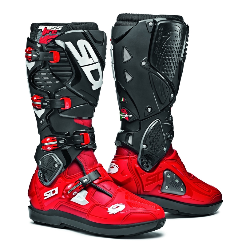 Botas de moto SIDI CROSSFIRE 3 SRS rojo y negro