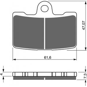 Brzdové destičky GOLDFREN GP6