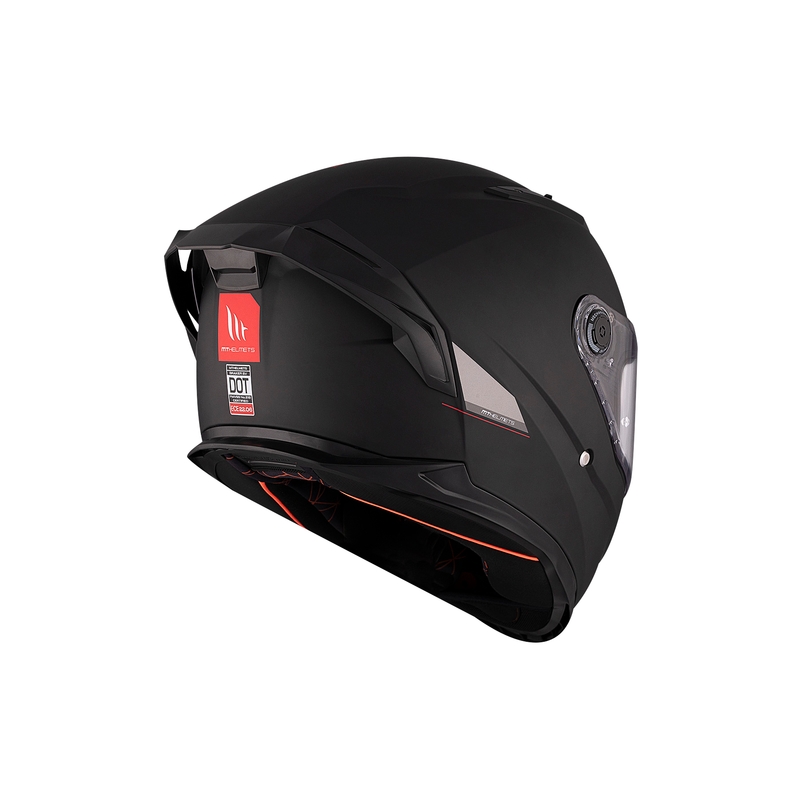 MT BRAKER SV SOLID A1 casco integral de moto negro brillante