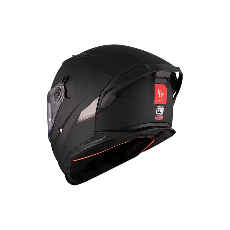 MT BRAKER SV SOLID A1 casco integral de moto negro brillante