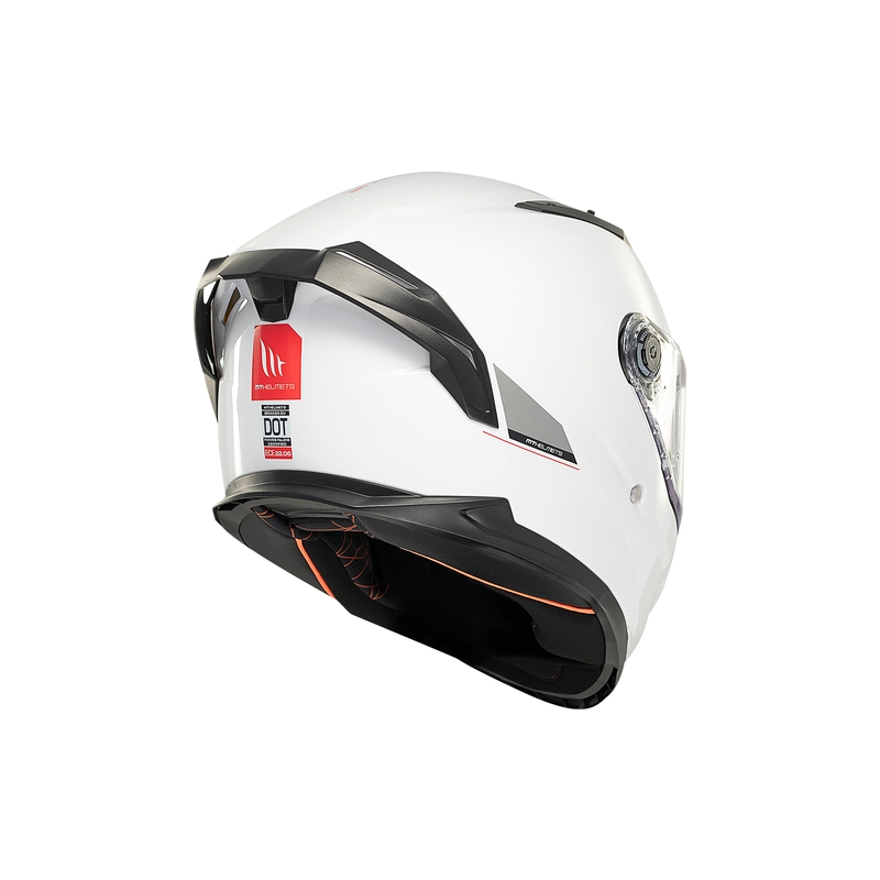MT BRAKER SV SOLID A0 casco integral de moto blanco