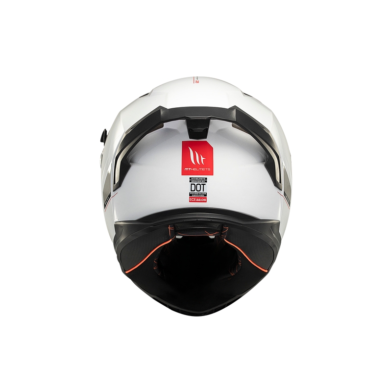 MT BRAKER SV SOLID A0 casco integral de moto blanco