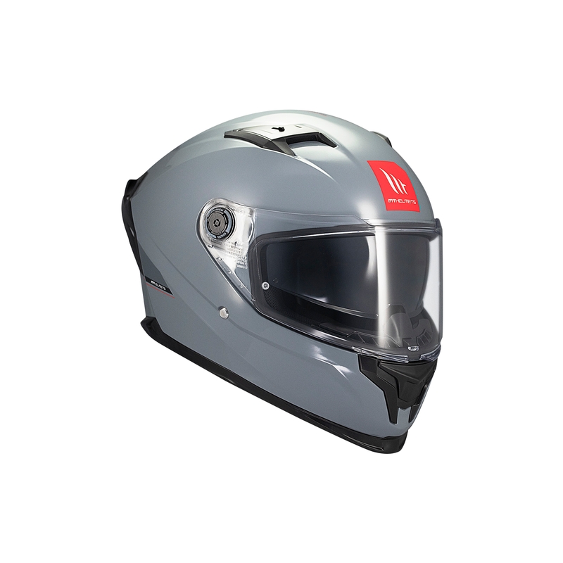 MT BRAKER SV SOLID A12 casco integral de moto gris