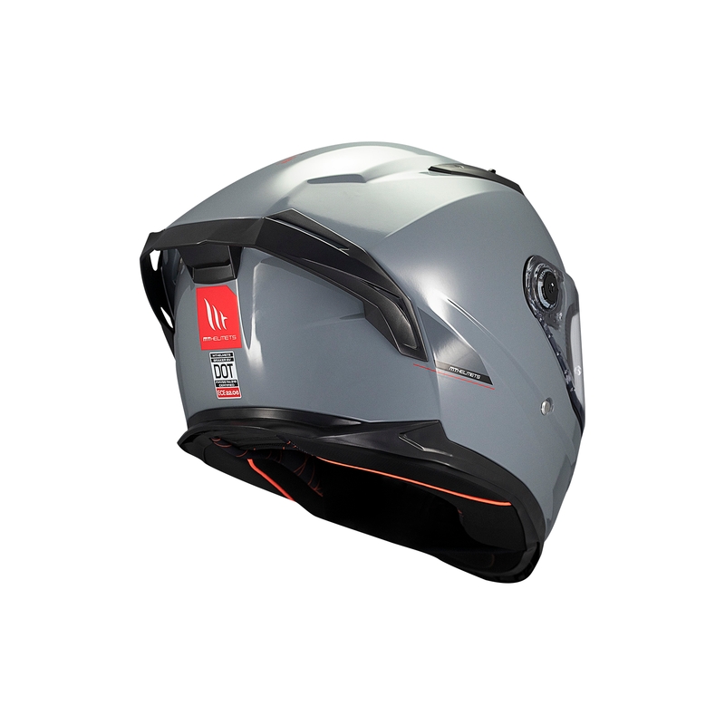 MT BRAKER SV SOLID A12 casco integral de moto gris