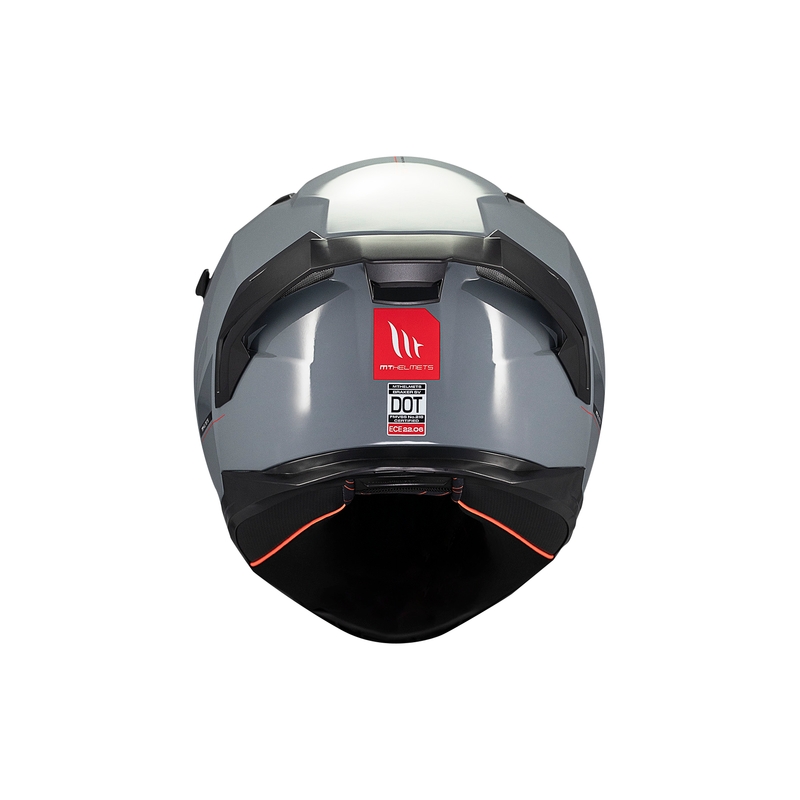 MT BRAKER SV SOLID A12 casco integral de moto gris