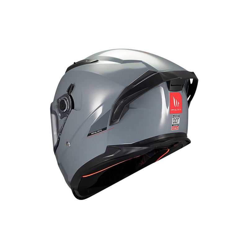 MT BRAKER SV SOLID A12 casco integral de moto gris