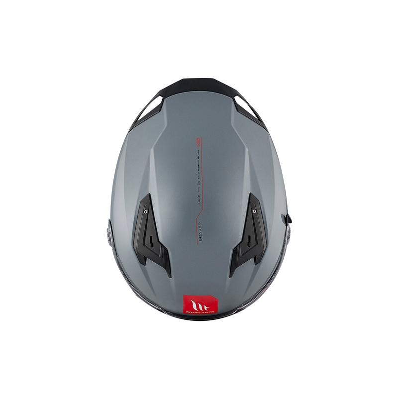 MT BRAKER SV SOLID A12 casco integral de moto gris