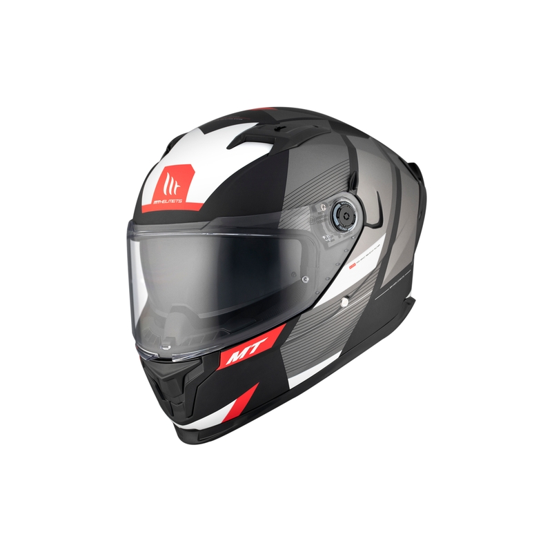 MT BRAKER CHENTO B0 casco integral de moto negro-gris-blanco