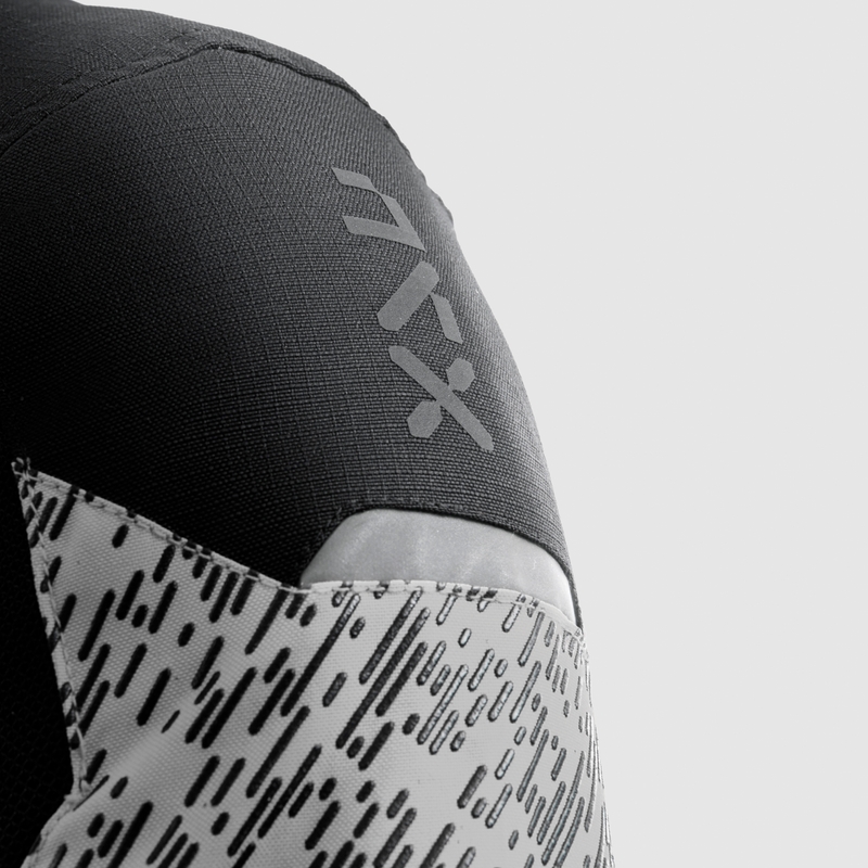 Chaqueta de moto negra y gris Rebelhorn Jax