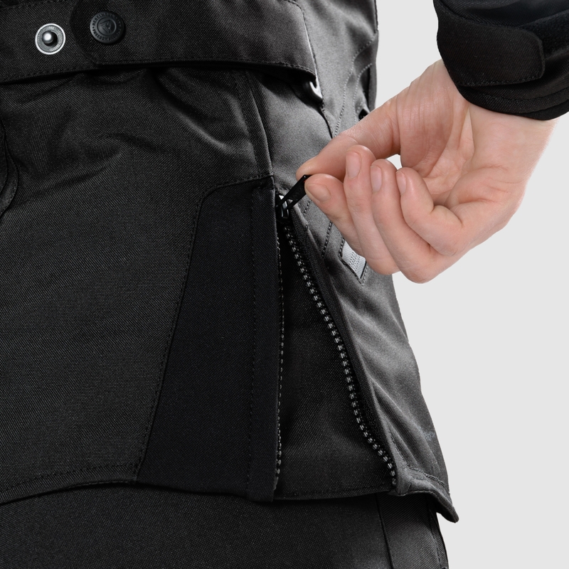 Chaqueta de moto para mujer Rebelhorn Hiker IV negra