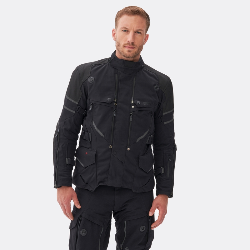 Chaqueta de moto negra Rebelhorn Range