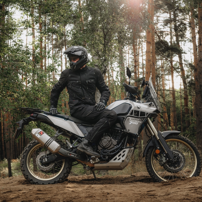 Chaqueta de moto negra Rebelhorn Range