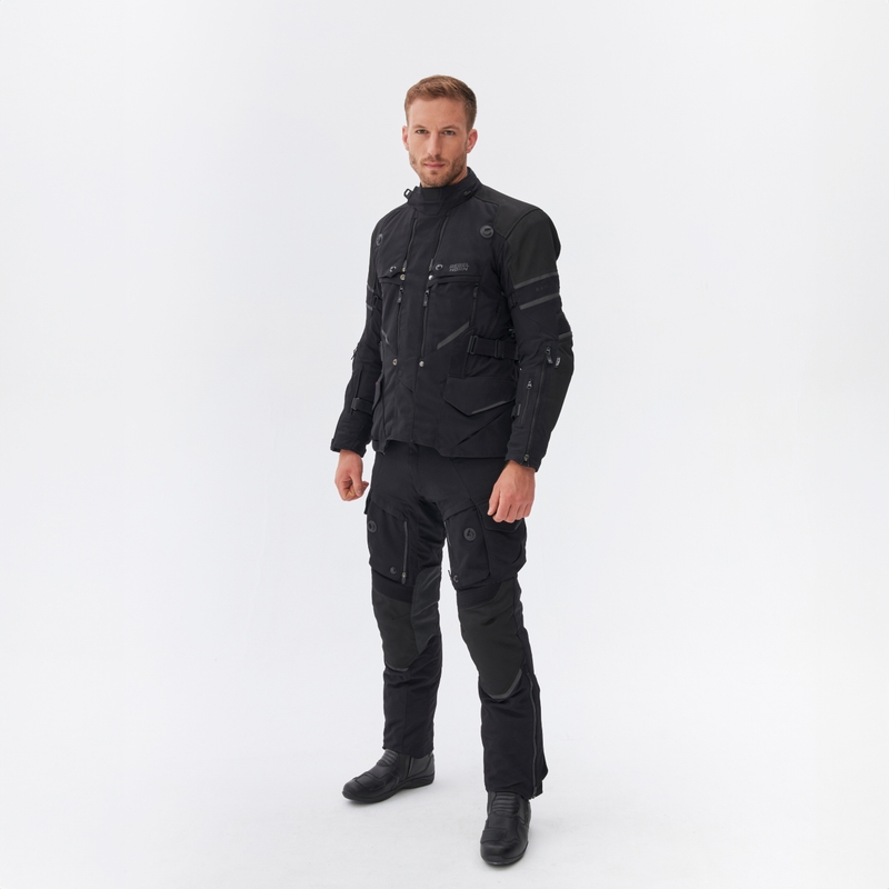 Chaqueta de moto negra Rebelhorn Range
