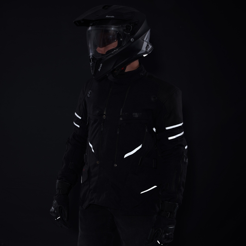 Chaqueta de moto negra Rebelhorn Range