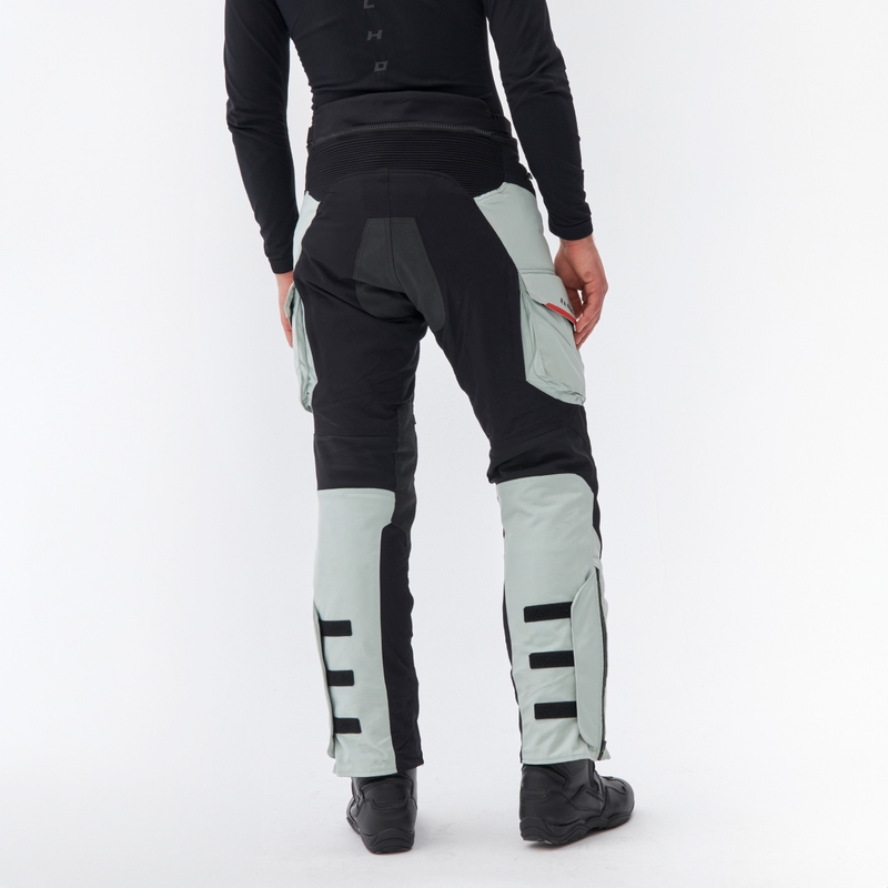 Pantalones de moto Rebelhorn Range gris-negro-rojo