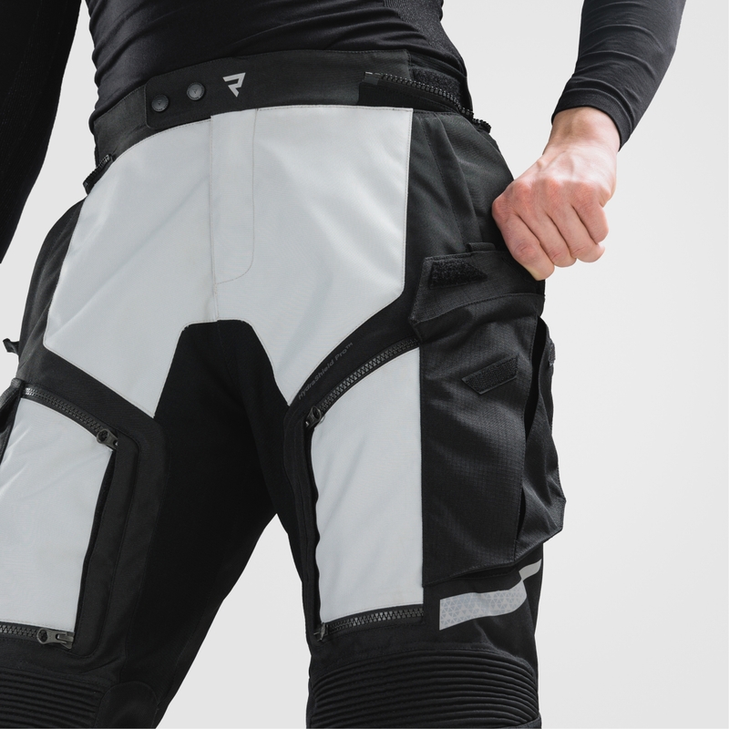 Pantalones de moto Rebelhorn Cubby V negro-gris