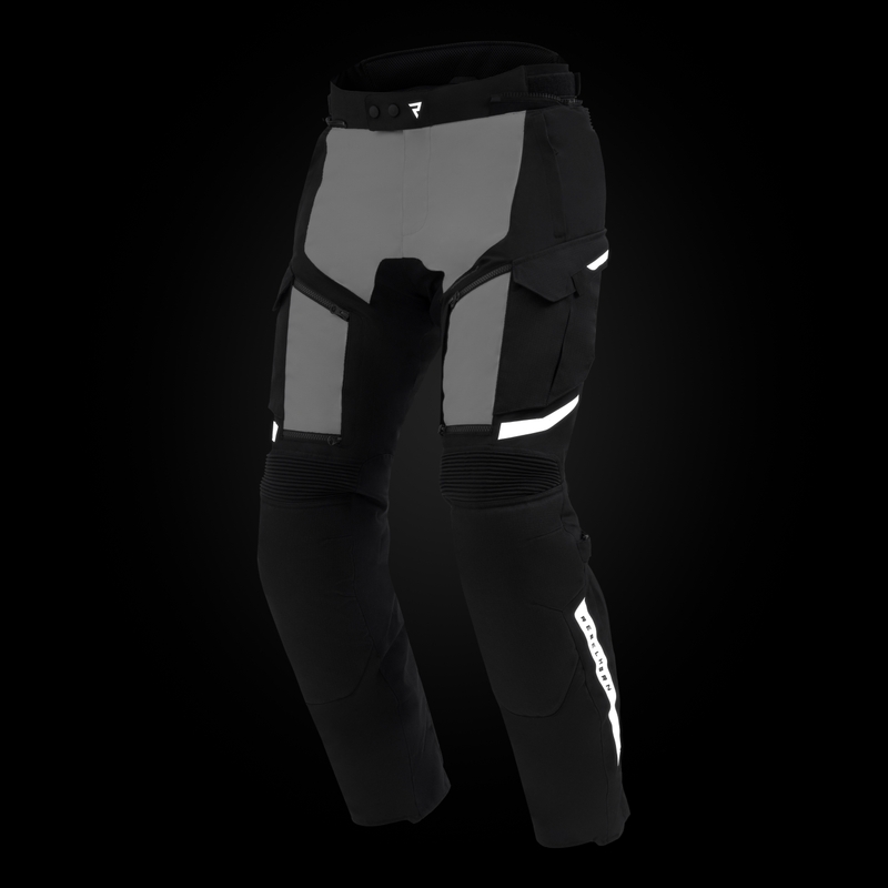 Pantalones de moto Rebelhorn Cubby V negro-gris