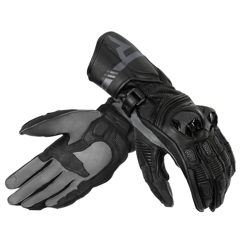 Guantes de moto Rebelhorn ST Long negro liquidación