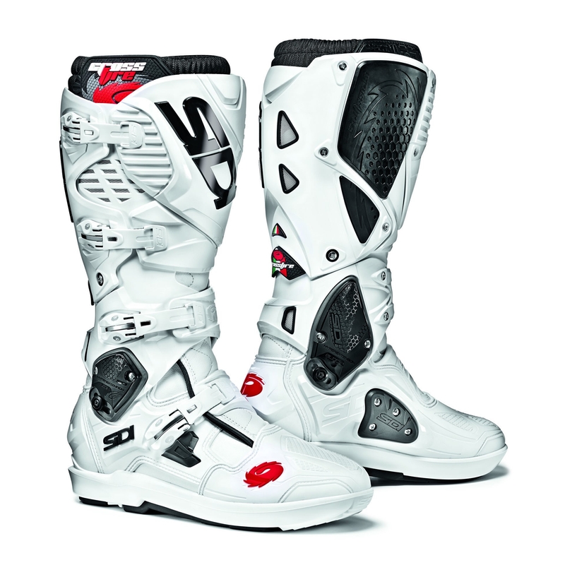 Botas de moto SIDI CROSSFIRE 3 SRS blancas