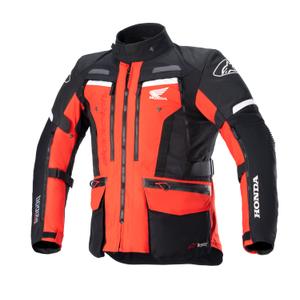 Chaqueta moto Alpinestars Bogota PRO Drystar Honda colección 2024 rojo flúo-negro