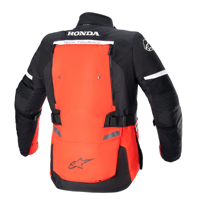 Chaqueta de moto Alpinestars Bogotá PRO Drystar Honda colección rojo fluorescente y negro