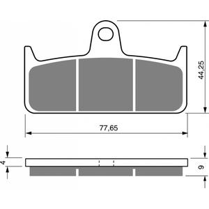 Brzdové destičky GOLDFREN GP6