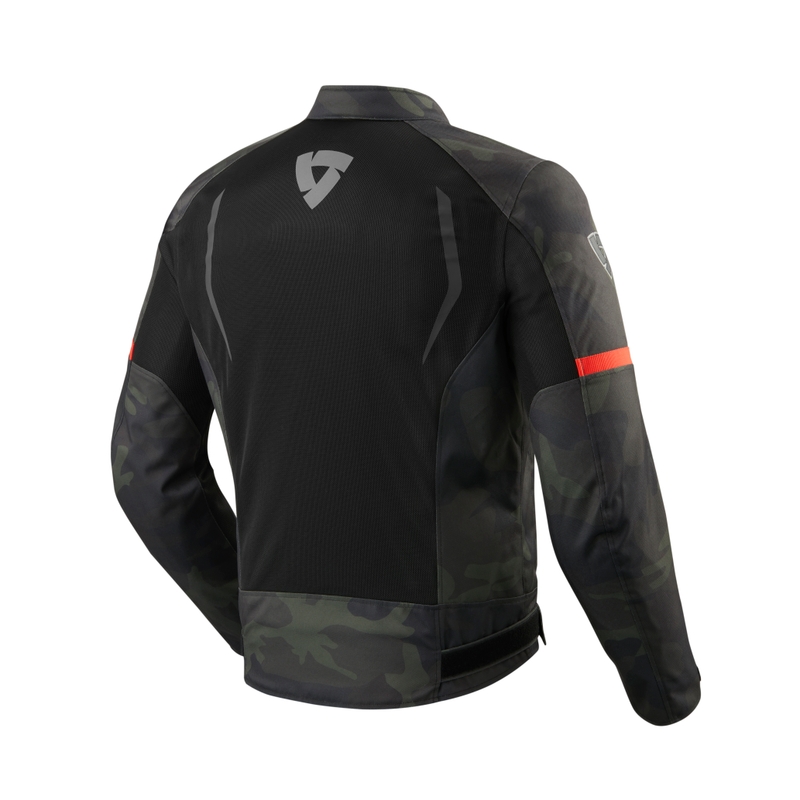 Bunda na motorku Revit Torque černo-zelená camuflage výprodej