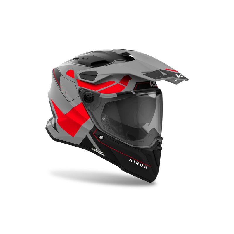 Casco enduro Airoh Commander 2 Reveal rojo fluo mate