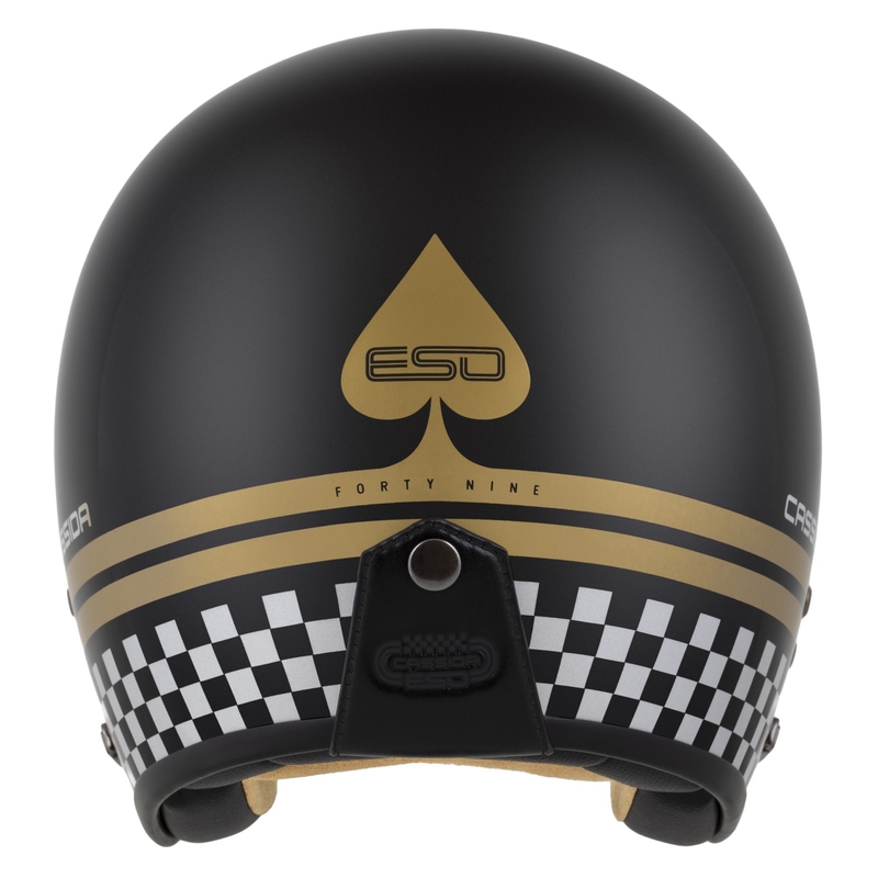 Casco Jet Cassida Eso Forty Nine Negro Perla-Oro-Gris