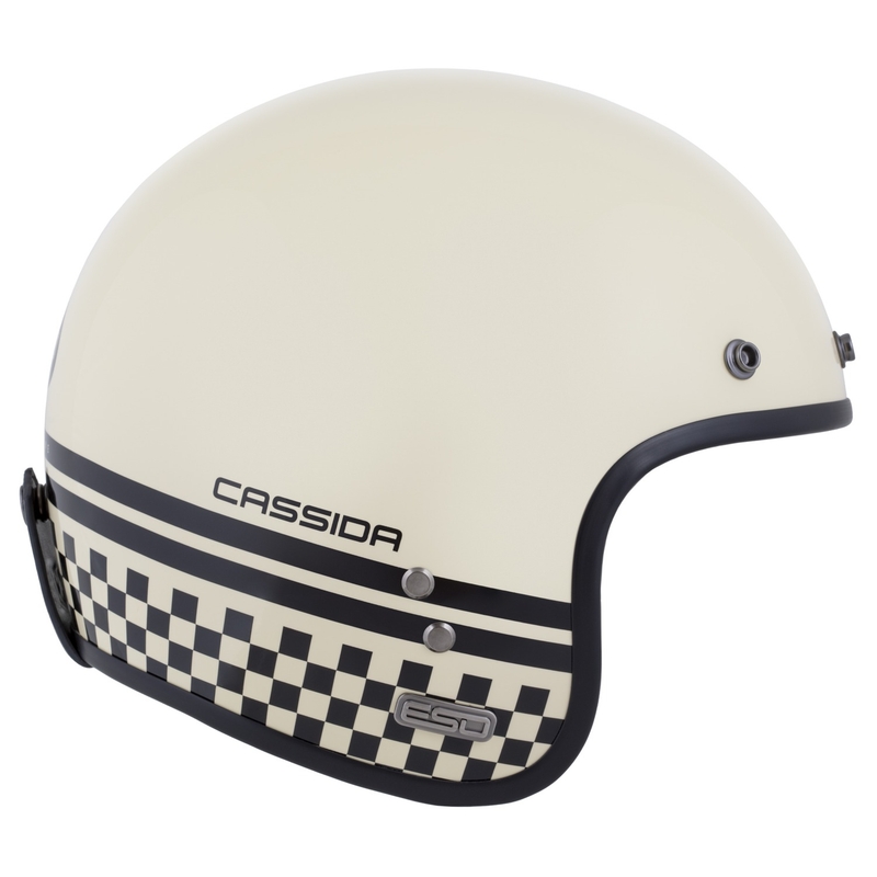 Casco abierto Cassida Eso Forty Nine crema-negro